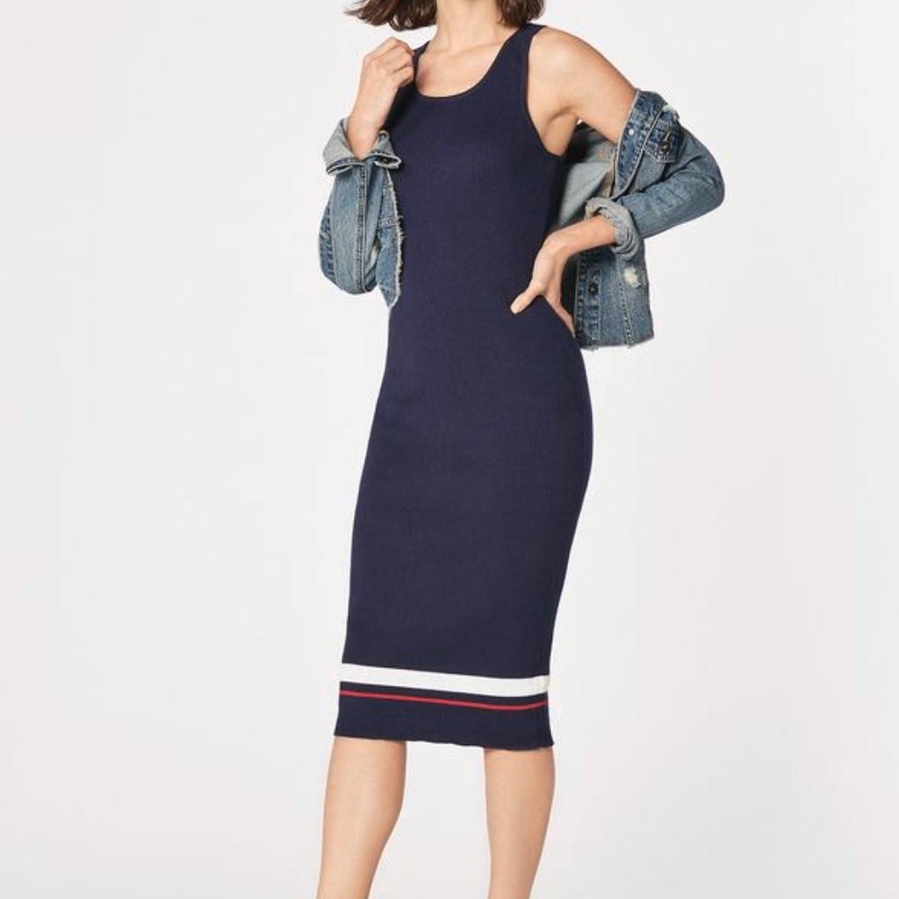 NWT Rib Stripe Dress Medium